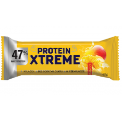 Mango-flavored PROTEIN bar in milk chocolate, 40 g.