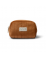 Small fabric cosmetic bag (brown) AZUR NATURAL, 15 x 4 x 11 cm