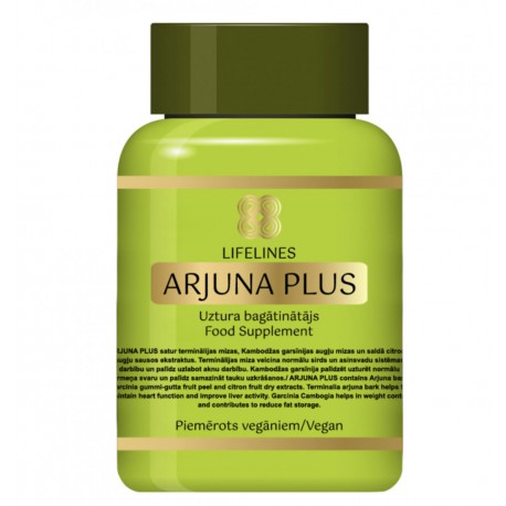 Dietary Supplement "Arjuna Plus" LIFELINES, 60 Capsules