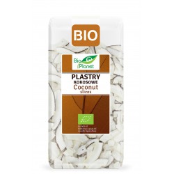 Ekologiški džiovintų kokosų traškučiai BIO PLANET, 250 g