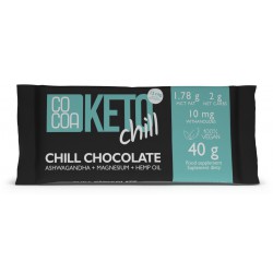 KETO Chocolate with Ashwagandha, Magnesium, and Hemp Oil, 40 g – COCOA