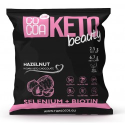 Organic Hazelnuts in Dark "Keto Beauty" Chocolate 70 g – Sugar-Free, Gluten-Free | COCOA