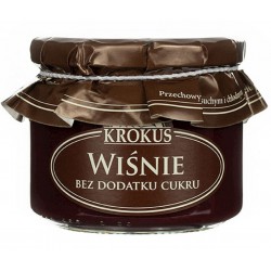 Ķiršu un ābolu biezenis bez pievienota cukura, 310 g – KROKUS