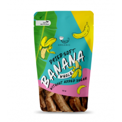Ekoloģiski mīksti kaltēti banāni AMRITA, 70 g