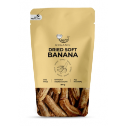 Organiskie mīksti kaltētie banāni AMRITA 250 g
