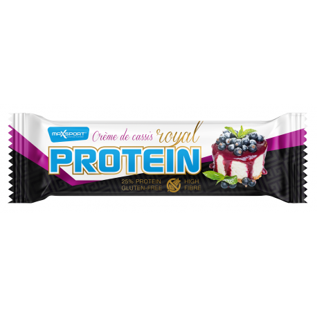 GLUTEENIVABA VALGUPALA PROTEIINIBATOON MUSTAS MOORÕIKA MAITSEGA VALGE ŠOKOLAADIGA – MAXSPORT, 60 g