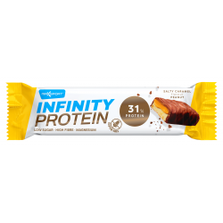Baltyminis batonėlis su karamele ir skrudintais žemės riešutais pieniniame šokolade, be glitimo – MAXSPORT, 55 g