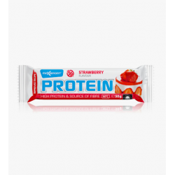 Baltyminis batonėlis braškių skonio , be glitimo – MAXSPORT, 60 g