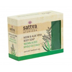 Natūralus ajurvedinis muilas su neem ir alaviju SATTVA, 125 g