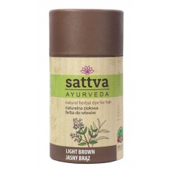 Natūralūs henna plaukų dažai – šviesiai ruda, 150 g – SATTVA