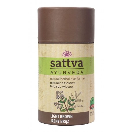Natūralūs henna plaukų dažai – šviesiai ruda, 150 g – SATTVA