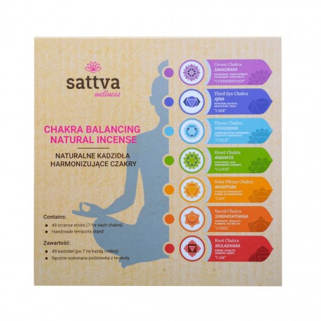 Natural Indian Incense “Chakra Balancing” – SATTVA (49 pcs)