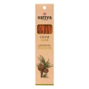 Natural Indian Incense "Cedar" – SATTVA (15 pcs, 30 g)