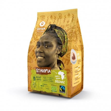 Organic Ground Coffee Beans Yirgacheffe Arabica 250 g – OXFAM Fair Trade