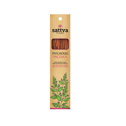 Dabiskie indiešu vīraka kociņi ar pačūlijas aromātu – SATTVA (15 gab., 30 g)