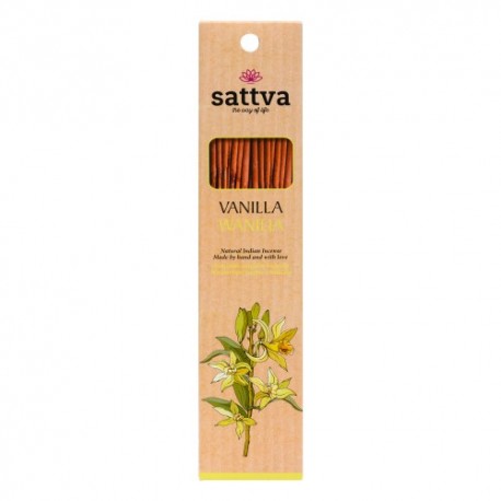Dabiskie indiešu vīraki ar vaniļas aromātu – SATTVA (15 gab., 30 g)