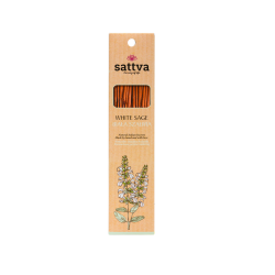 Dabīgās Indijas smaržkociņi ar baltā šalvēja aromātu – SATTVA (15 gab., 30 g)