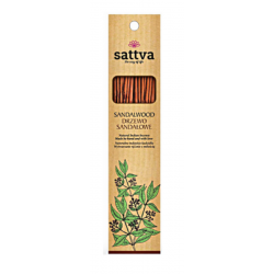 Natural Indian Incense with Sandalwood Aroma – SATTVA (15 pcs, 30 g)