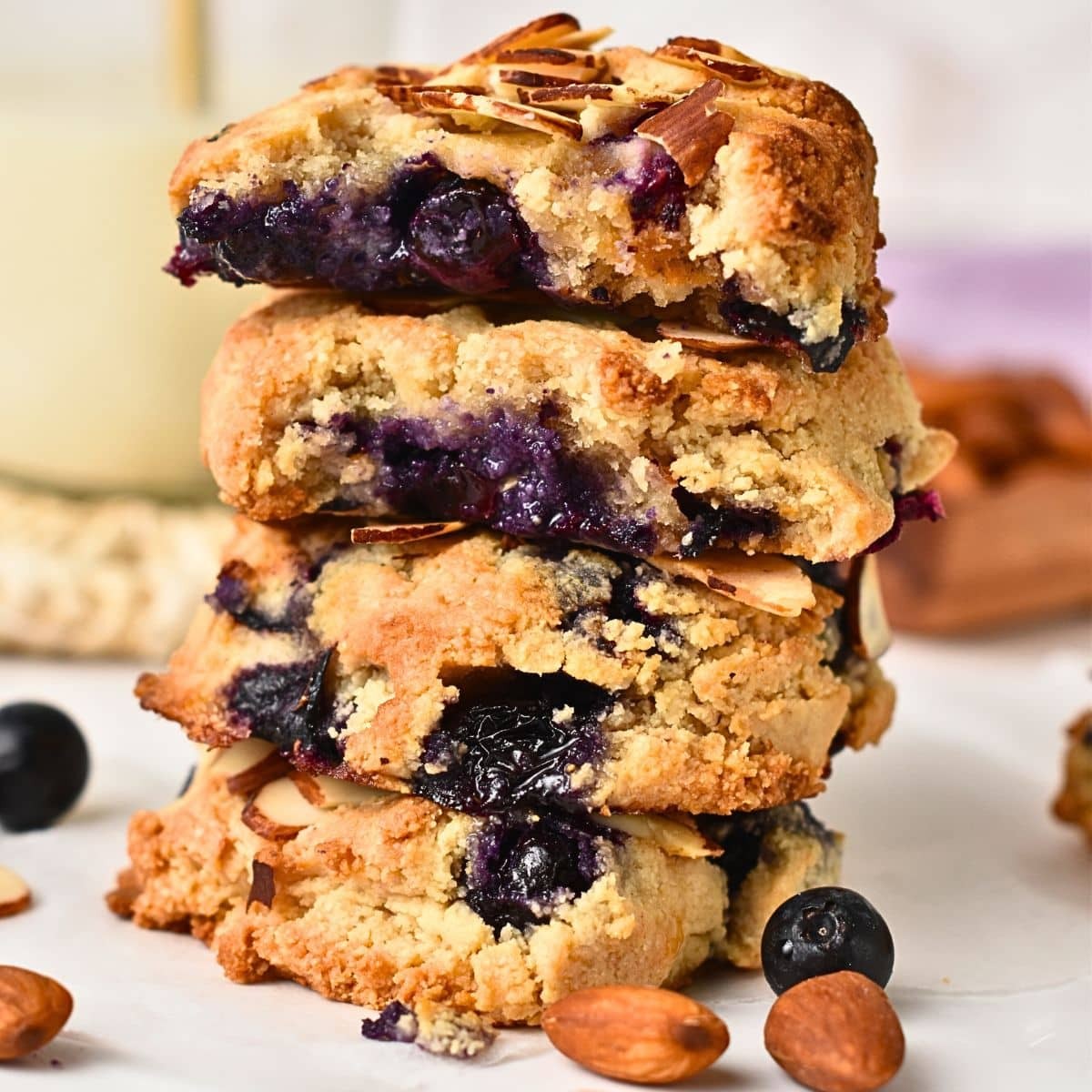 Almond Blueberry Cookies