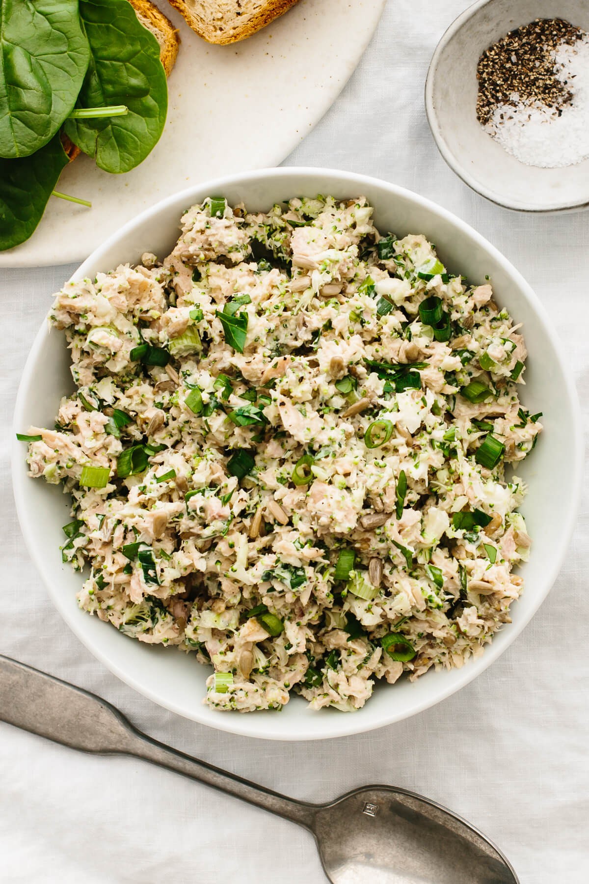 Tuna Salad with Broccoli "Rice"