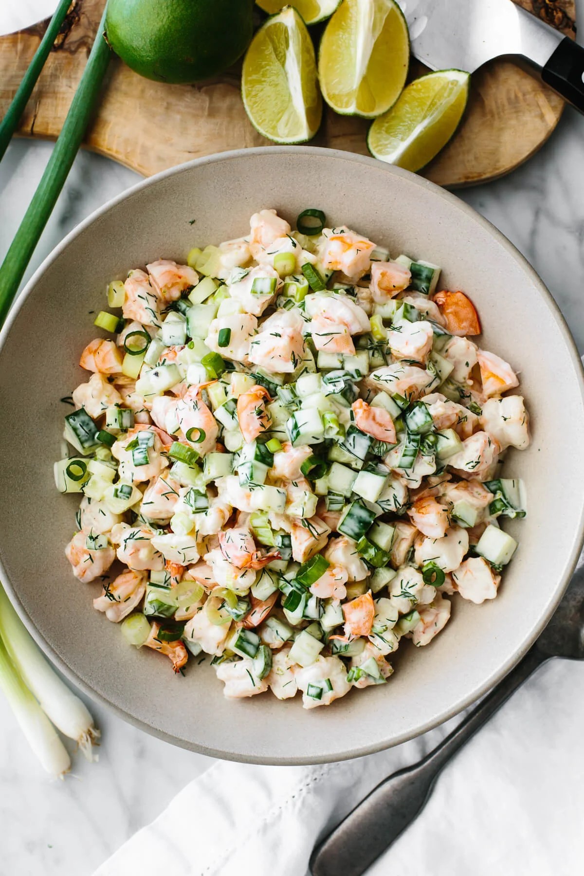 Cucumber Salad with Shrimp