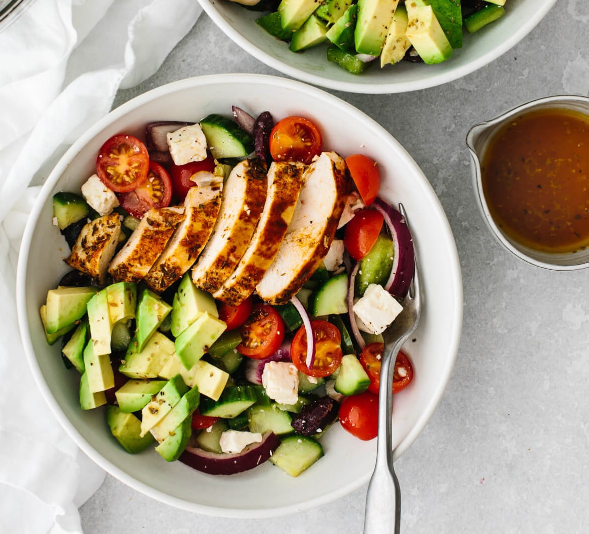 Greek Salad with Chicken