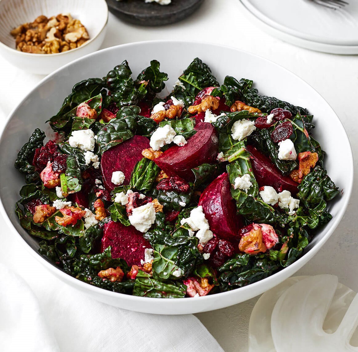 Roasted Beet and Kale Salad