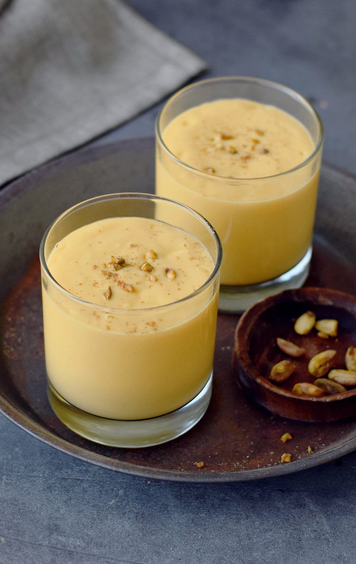 Vegan Yogurt and Mango Drink