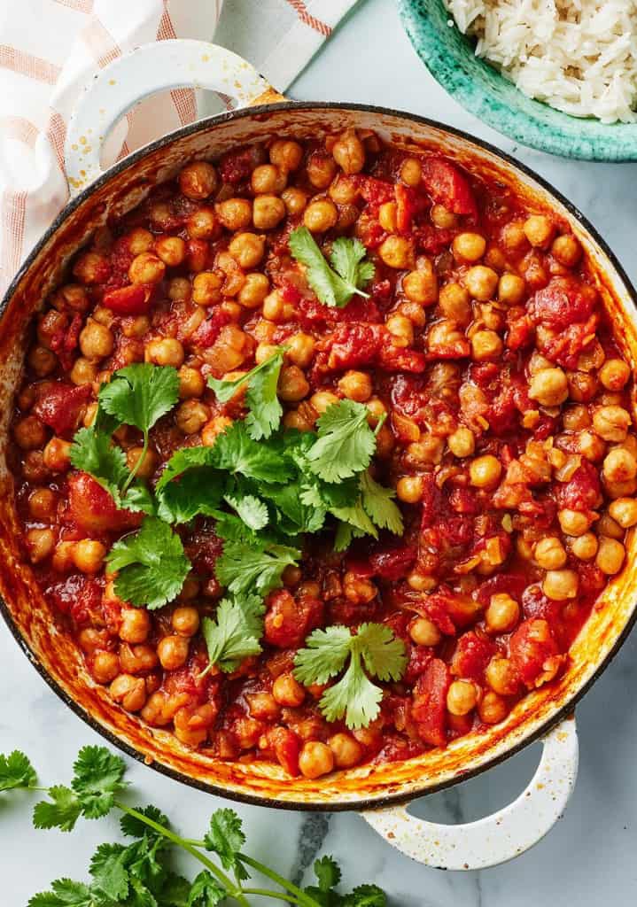 Avinžirnių troškinys „Chana Masala“