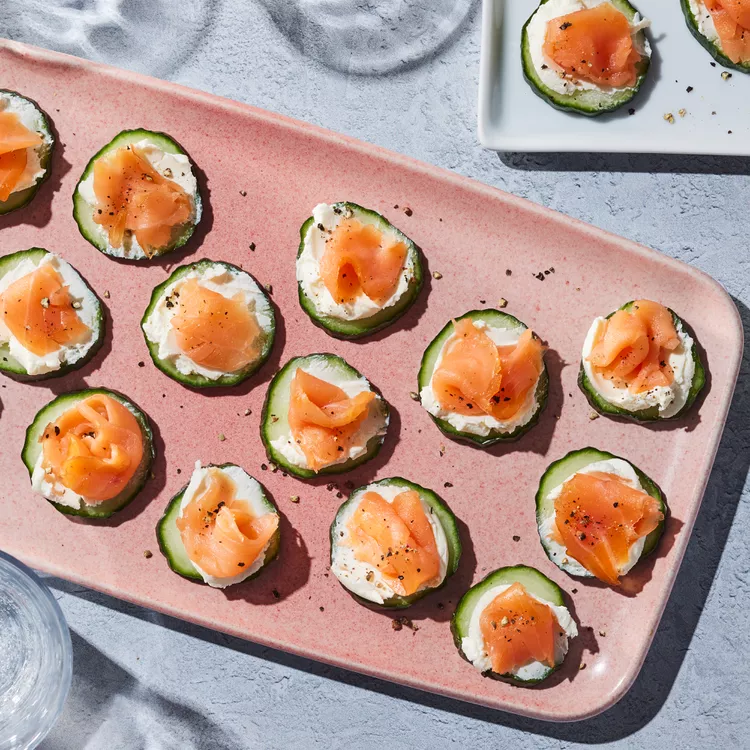 Cucumber Salmon Bites