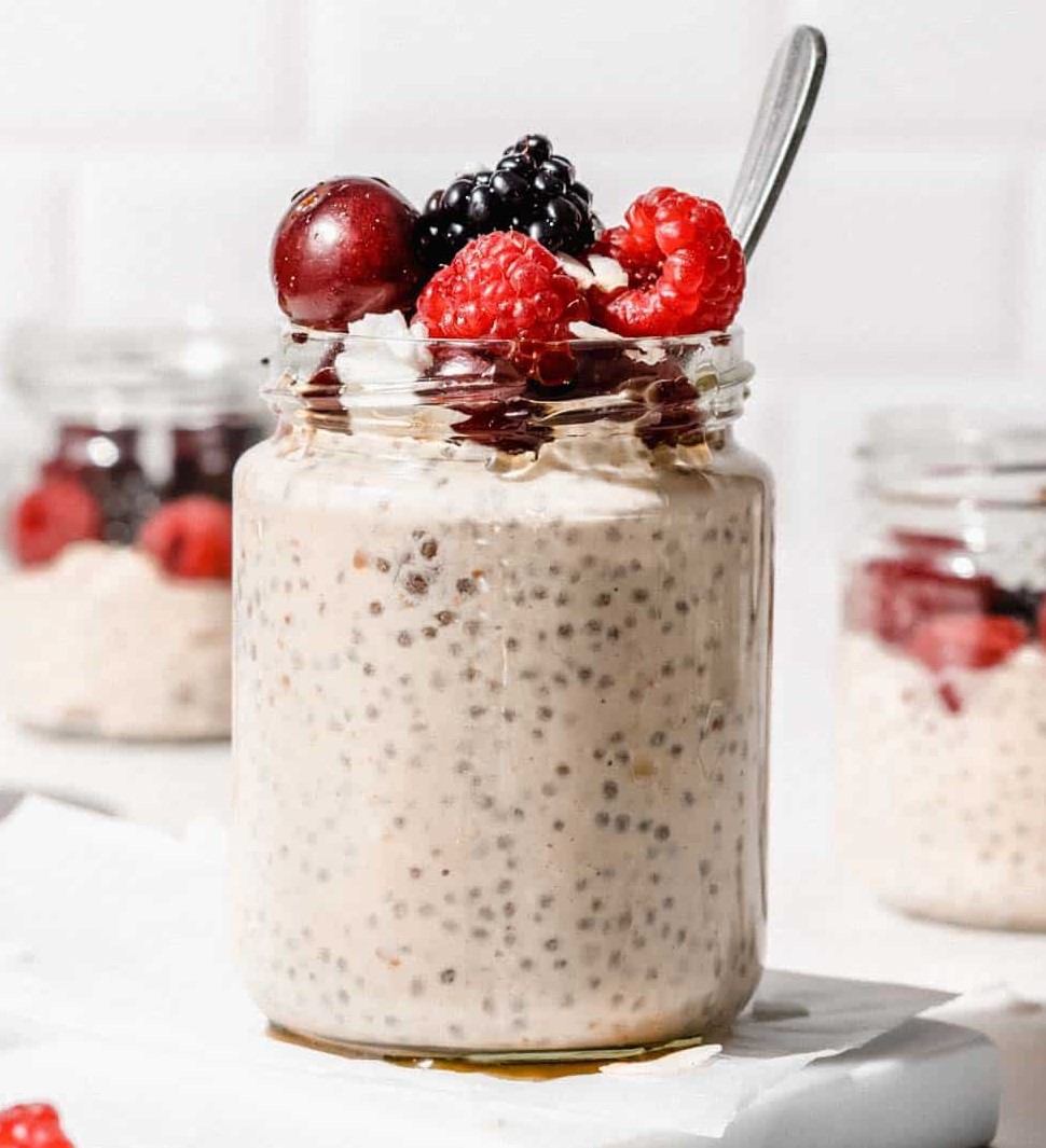 Overnight Oatmeal Enriched with Protein (Without Protein Powder)