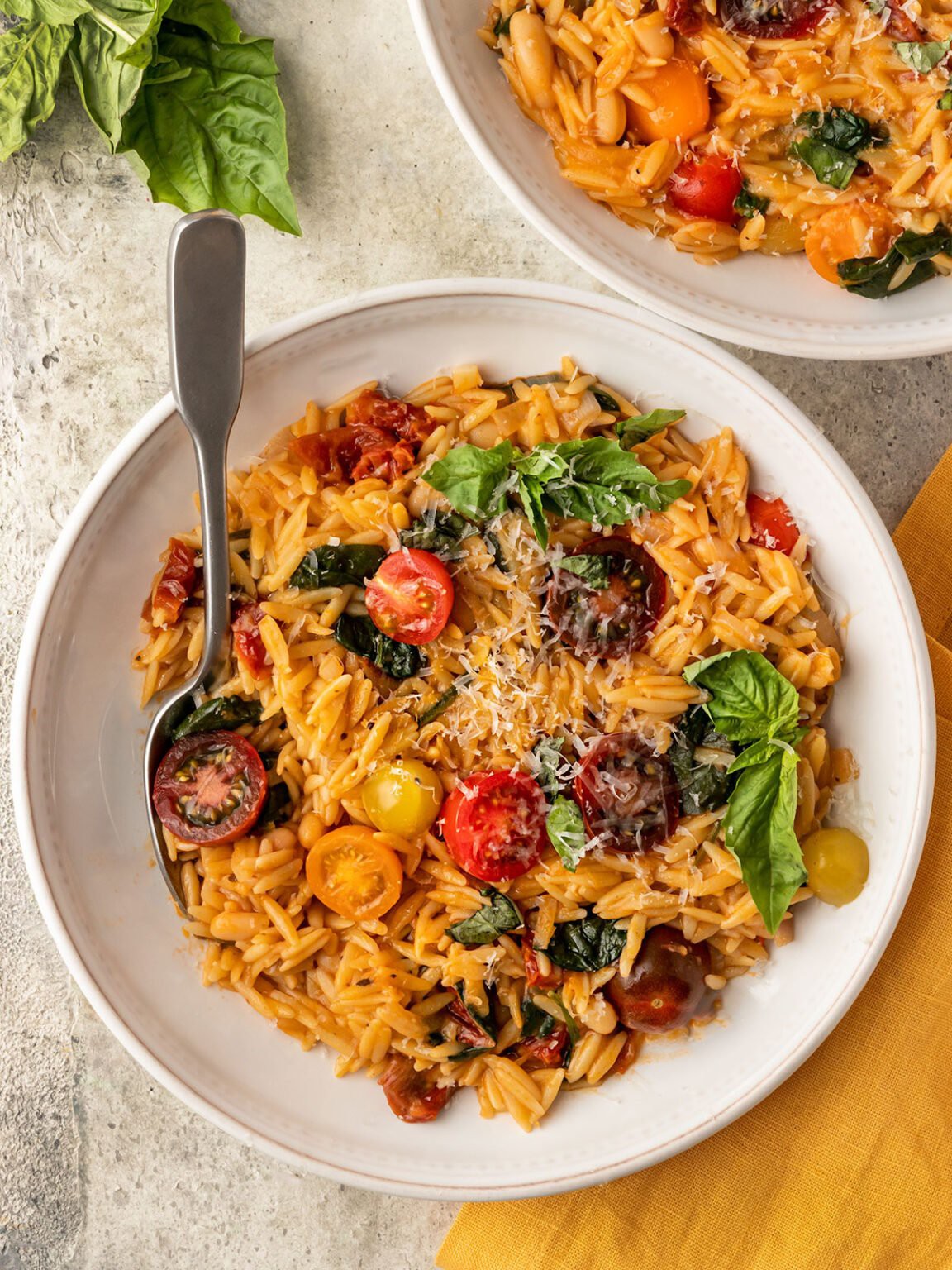 Creamy Vegan Orzo Pasta