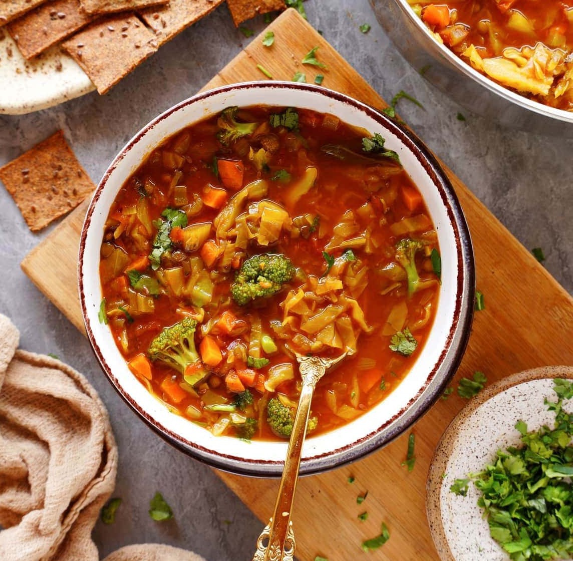 Cabbage and Lentil Soup